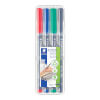 Staedtler Lumocolor permanent Folienstift 313 Set für Overhead - Projektion geeignet, sekundenschnelles trocknen