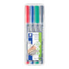 Staedtler Lumocolor permanent Folienstift 318 Set für Overhead - Projektion geeignet, sekundenschnelles trocknen