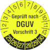 Prüfplakette Geprüft nach DGUV Vorschrift 3