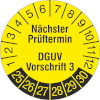 Prüfplakette Nächster Prüftermin DGUV Vorschrift 3
