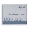 NEW AGE Türschilder hochfeste, silber matte Aluminiumprofile, 