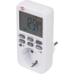 brennenstuhl Digitale Wochenzeitschaltuhr Comfort-Line mit Countdown-/Zufalls- und manueller Ein-/Aus-Funktion