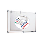 Maul pro Whiteboard 2000, 60x90 cm Komplett-Set magnetisch mit Alurahmen und Kunststoffbeschichtung