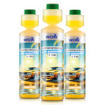wolk Sparset Scheibenreiniger Auto Konzentrat 1:100 Lemon Rush Reinigungsessenz für 25 L Scheibenwischwasser
