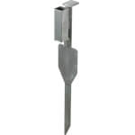 Schake Erdspieß Typ Standard 40 nach TL zum Einstecken von 40 x 40 mm und Ø 42 mm Schaftrohren