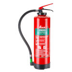 Gloria Schaum-Feuerlöscher S6 Standard F fluorfrei mit Handhebelarmatur und Spezial-Sprühnebeldüse
