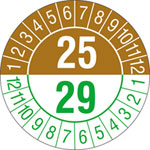 Prüfplakette 4- Jahresplakette mit 2-stelliger Jahreszahl