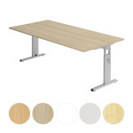 Hammerbacher Schreibtisch O-Serie 200x100 hheneinstellbar mit Rasterung 1 cm