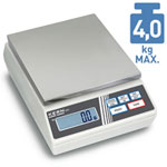 Kompaktwaagen, DKD A, Ablesbarkeit 0,1 g, Wgeber.6000,0 g,