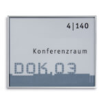 NEW AGE Türschilder hochfeste, silber matte Aluminiumprofile,