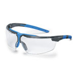 uvex Schutzbrille i-3 anthrazit blau mit verstellbarer Nasenauflage und rutschhemmenden Bgelenden