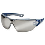 uvex Schutzbrille pheos cx2 blau grau mit weicher Stirn- und Nasenauflage fr einen guten Dichtsitz